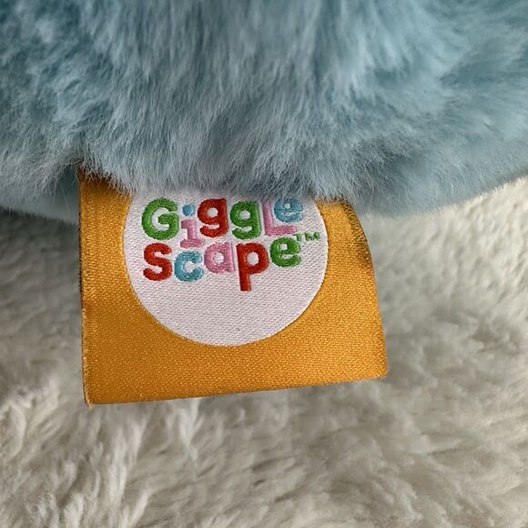 Giggle Scape Target Blue Dinosaur Plush T Rex Smiling Teeth 15” Stuffed Toy - Picture 2 of 4